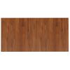 Encimera Baño Madera Maciza Tratada Marrón Oscuro 100x50x1,5 Cm Vidaxl