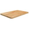 Encimera Baño Madera Maciza Tratada Marrón Claro 60x40x2,5 Cm Vidaxl