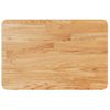 Encimera Baño Madera Maciza Tratada Marrón Claro 60x40x2,5 Cm Vidaxl