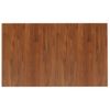 Encimera Baño Madera Maciza Tratada Marrón Oscuro 100x60x2,5 Cm Vidaxl