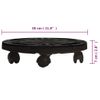 Soporte Para Plantas Con Ruedas Diámetro 30 Cm Negro 170 Kg Vidaxl