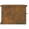 Armario De Pared Contrachapado Roble Ahumado 60x26x18,5 Cm Vidaxl