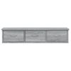 Armario De Pared Madera De Ingeniería Gris Sonoma 88x26x18,5 Cm Vidaxl