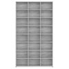 Estante De Cd Madera Contrachapada Gris Sonoma 102x23x177,5 Cm Vidaxl