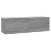 Mueble Para Tv Madera Contrachapada Gris Sonoma 100x30x30 Cm Vidaxl