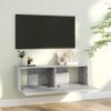 Mueble Para Tv Madera Contrachapada Gris Sonoma 100x30x30 Cm Vidaxl