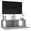 Mueble Para Tv Madera Contrachapada Gris Sonoma 100x30x30 Cm Vidaxl