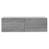 Mueble Para Tv Madera Contrachapada Gris Sonoma 100x30x30 Cm Vidaxl