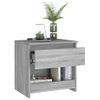 Mesitas Noche 2 Uds Madera Contrachapada Gris Sonoma 40x30x39cm Vidaxl