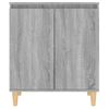 Aparador De Madera Contrachapada Gris Sonoma 60x35x70 Cm Vidaxl