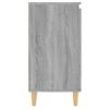 Aparador De Madera Contrachapada Gris Sonoma 60x35x70 Cm Vidaxl