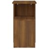 Mesa Auxiliar Madera Contrachapada Marrón Roble 36x30x56 Cm Vidaxl