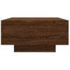 Mesa De Centro Madera Contrachapada Roble Marrón 90x60x31 Cm Vidaxl