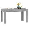 Mesa De Comedor Madera Contrachapada Gris Sonoma 140x74,5x76 Cm Vidaxl