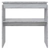 Mesa Consola Madera Contrachapada Gris Sonoma 80x30x80 Cm Vidaxl