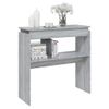 Mesa Consola Madera Contrachapada Gris Sonoma 80x30x80 Cm Vidaxl