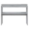 Mesa Consola Madera Contrachapada Gris Sonoma 102x30x80 Cm Vidaxl