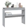 Mesa Consola Madera Contrachapada Gris Sonoma 102x30x80 Cm Vidaxl