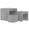 Mesas Apilables 3 Pzas Madera Contrachapada Color Gris Sonoma Vidaxl