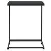 Mesa Auxiliar Con Ruedas De Contrachapado Negro 55x35x70 Cm Vidaxl