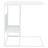 Mesa Auxiliar De Madera Contrachapada Blanco 55x36x59,5 Cm Vidaxl