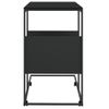 Mesa Auxiliar Con Ruedas Contrachapado Negro 55x36x63,5 Cm Vidaxl