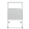 Mesa Auxiliar Con Ruedas Contrachapado Blanco 55x36x63,5 Cm Vidaxl