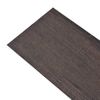 Lamas De Suelo Autoadhesivas De Pvc Marrón Oscuro 2,51 M² 2 Mm Vidaxl