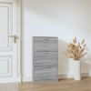 Mueble Zapatero Madera Contrachapada Gris Sonoma 59x17x108 Cm Vidaxl