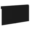 Mesa De Pared Plegable Madera Contrachapada Negra 100x60x56 Cm Vidaxl