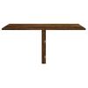 Mesa De Pared Plegable Contrachapada Roble Ahumado 100x60x56 Cm Vidaxl