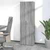 Armario De Oficina Madera Contrachapada Sonoma Gris 60x32x190cm Vidaxl