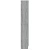 Vitrina De Madera Contrachapada Gris Sonoma 82,5x30,5x185,5 Cm Vidaxl