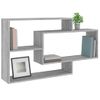 Estante De Pared Madera Ingeniería Gris Sonoma 104x20x58,5 Cm Vidaxl