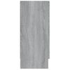 Vitrina Madera Contrachapada Gris Sonoma 120x30,5x70 Cm Vidaxl