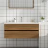 Mueble De Lavabo Madera Ingeniería Roble Marrón 100x38,5x45 Cm Vidaxl