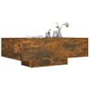 Mesa De Centro Madera Contrachapada Roble Ahumado 85x55x31 Cm Vidaxl