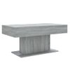 Mesa De Centro Madera Contrachapada Gris Sonoma 96x50x45 Cm Vidaxl