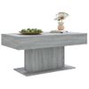 Mesa De Centro Madera Contrachapada Gris Sonoma 96x50x45 Cm Vidaxl