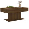 Mesa De Centro Madera Contrachapada Roble Marrón 96x50x45 Cm Vidaxl