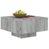 Mesa De Centro Madera Contrachapada Gris Sonoma 60x60x31,5 Cm Vidaxl