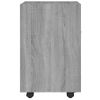 Armario Auxiliar Con Ruedas Contrachapado Gris 33x38x60 Cm Vidaxl