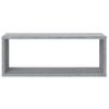 Estantes Cúbicos De Pared 2 Uds Madera Gris Sonoma 60x15x23 Cm Vidaxl