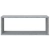 Estantes Cúbicos De Pared 6 Uds Madera Gris Sonoma 60x15x23 Cm Vidaxl