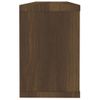 Estantes Cúbicos De Pared 2 Uds Madera Roble Marrón 60x15x23 Cm Vidaxl