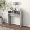 Mesa Consola Madera Contrachapada Gris Sonoma 78x30x80 Cm Vidaxl