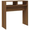 Mesa Consola Madera Contrachapada Roble Marrón 78x30x80 Cm Vidaxl