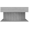 Mesa De Centro Madera Contrachapada Gris Sonoma 57x57x30 Cm Vidaxl