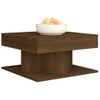 Mesa De Centro Madera Contrachapada Roble Marrón 57x57x30 Cm Vidaxl