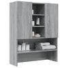 Armario De Lavadora Gris Sonoma 70,5x25,5x90 Cm Vidaxl